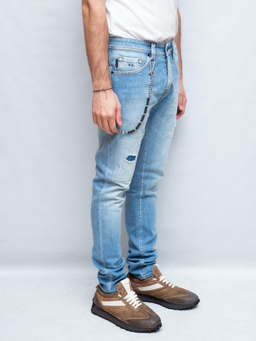 19-80 D214 - Pantaloni - TRAMA ROSSA