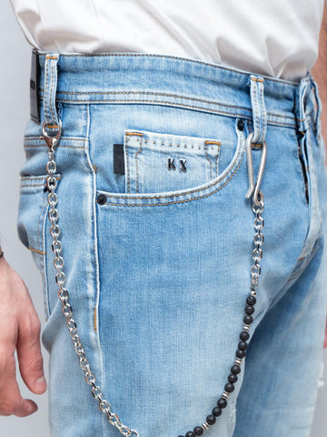 19-80 D214 - Pantaloni - TRAMA ROSSA